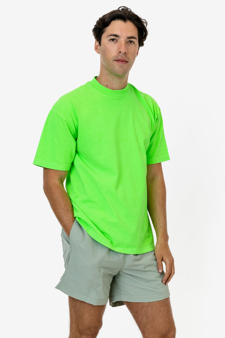 The 1801 - 6.5oz Garment Dye Crew Neck T-Shirt (Neon)